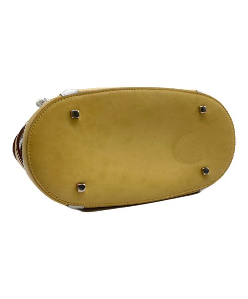 Salvatore Ferragamo（サルヴァトーレ フェラガモ）Salvatore Ferragamo (サルヴァトーレ フェラガモ) ハンドバッグ イエロー×ホワイトの古着・服飾アイテム