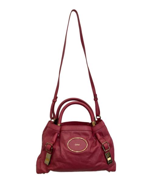 Chloe（クロエ）Chloe (クロエ) 2WAYバッグ レッドの古着・服飾アイテム