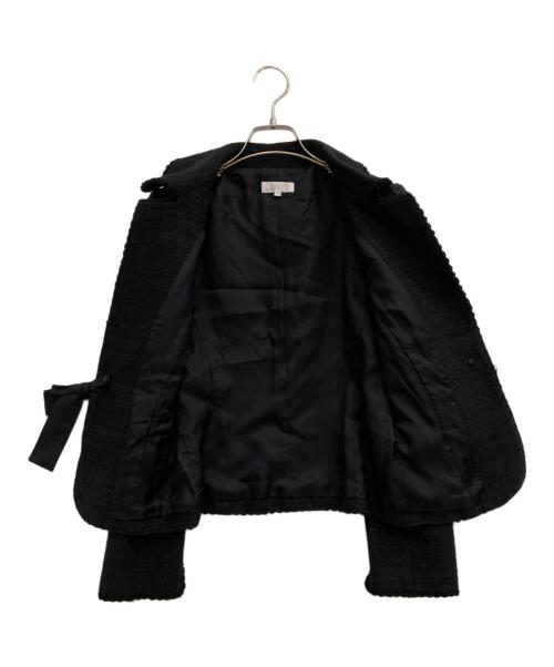 TO BE CHIC（トゥービーシック）TO BE CHIC (トゥービーシック) ツイードジャケット ブラック サイズ:40の古着・服飾アイテム