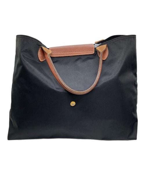 LONGCHAMP（ロンシャン）LONGCHAMP (ロンシャン) ナイロントートバッグ ブラックの古着・服飾アイテム