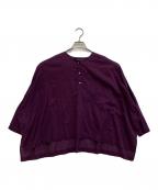 mizuiro-indミズイロインド）の古着「エンブロイダリーブラウス」｜パープル
