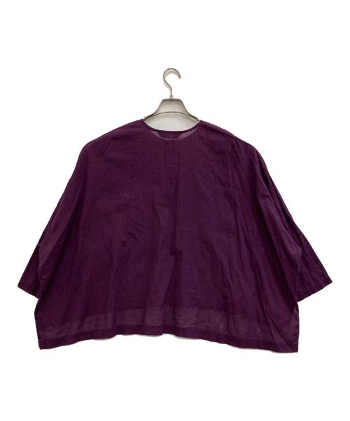 mizuiro-ind（ミズイロインド）mizuiro-ind (ミズイロインド) エンブロイダリーブラウス パープル サイズ:-の古着・服飾アイテム