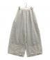 mizuiro-ind（ミズイロインド）の古着「リネンワイドパンツ」｜ホワイト