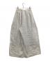 mizuiro-ind (ミズイロインド) リネンワイドパンツ ホワイト サイズ:2：5000円