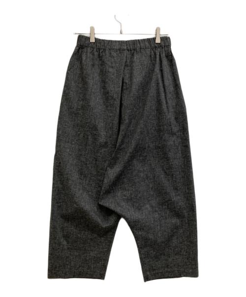 mizuiro-ind（ミズイロインド）mizuiro-ind (ミズイロインド) リネン混サルエルパンツ グレー サイズ:2の古着・服飾アイテム