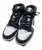 NIKEナイキ）の古着「ハイカットスニーカー」｜ネイビー