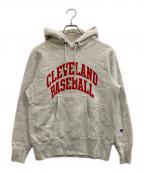 Championチャンピオン）の古着「カレッジプリントパーカー」｜グレー