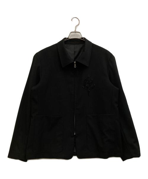 HARE（ハレ）HARE (ハレ) ビーズ刺繍ジャケット ブラック サイズ:Mの古着・服飾アイテム