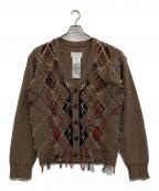 Maison Margielaメゾンマルジェラ）の古着「Vネックカーディガン」｜ブラウン