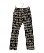 hystericsヒステリックス）の古着「スカルプリントパンツ」｜ブラック