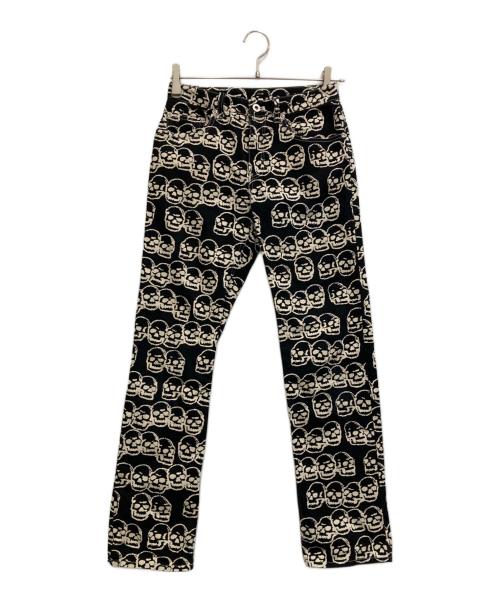 hysterics（ヒステリックス）hysterics (ヒステリックス) スカルプリントパンツ ブラック サイズ:Sの古着・服飾アイテム