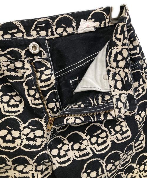 hysterics（ヒステリックス）hysterics (ヒステリックス) スカルプリントパンツ ブラック サイズ:Sの古着・服飾アイテム