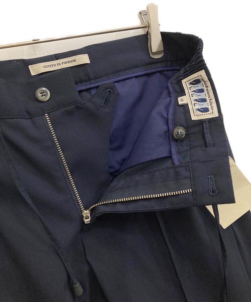 giab's ARCHIVIO（ジャブス アルキヴィオ）giab's ARCHIVIO (ジャブス アルキヴィオ) サマーウールイージーパンツ ネイビー サイズ:44の古着・服飾アイテム