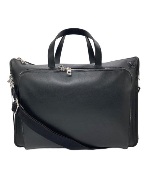 LOEWE（ロエベ）LOEWE (ロエベ) アナグラムレザーブリーフケース ブラックの古着・服飾アイテム