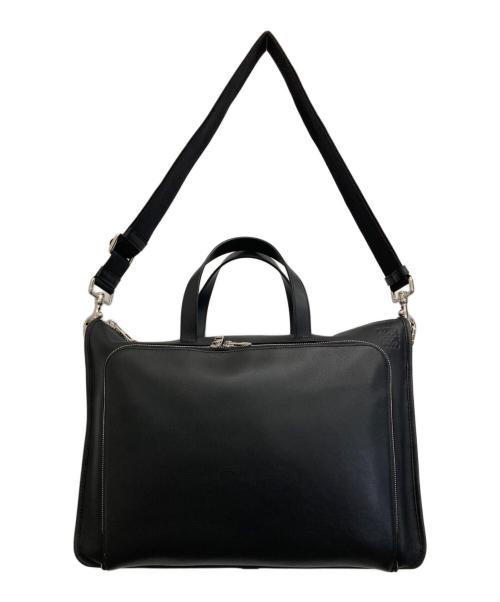 LOEWE（ロエベ）LOEWE (ロエベ) アナグラムレザーブリーフケース ブラックの古着・服飾アイテム
