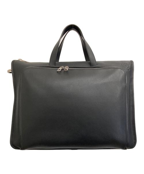LOEWE（ロエベ）LOEWE (ロエベ) アナグラムレザーブリーフケース ブラックの古着・服飾アイテム