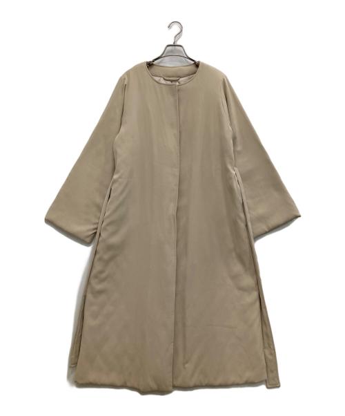SOEJU（ソージュ）SOEJU (ソージュ) ライトパディングノーカラーコート アイボリー サイズ:Mの古着・服飾アイテム