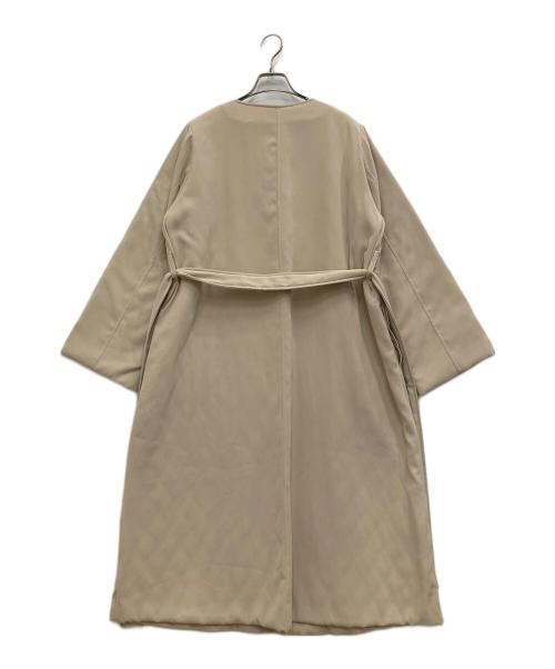 SOEJU（ソージュ）SOEJU (ソージュ) ライトパディングノーカラーコート アイボリー サイズ:Mの古着・服飾アイテム