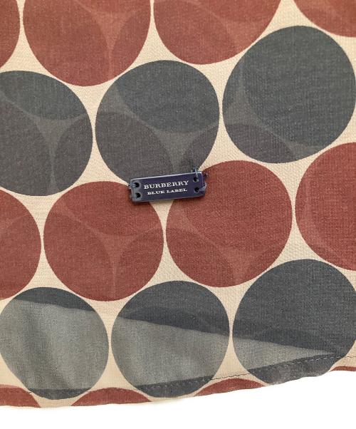 BURBERRY BLUE LABEL（バーバリー ブルー レーベル）BURBERRY BLUE LABEL (バーバリーロンドンブルーレーベル) ノースリーブシャツ レッド×ネイビー サイズ:36の古着・服飾アイテム