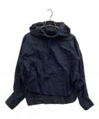 mizuiro-indミズイロインド）の古着「フーデッドシャツ」｜ネイビー