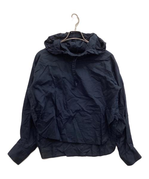mizuiro-ind（ミズイロインド）mizuiro-ind (ミズイロインド) フーデッドシャツ ネイビー サイズ:-の古着・服飾アイテム