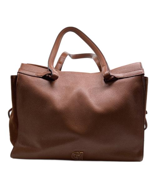 COLE HAAN（コールハーン）COLE HAAN (コールハーン) グランドアンビションサイドシンチサッチェルバッグ ブラウンの古着・服飾アイテム