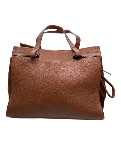 COLE HAAN（コールハーン）COLE HAAN (コールハーン) グランドアンビションサイドシンチサッチェルバッグ ブラウンの古着・服飾アイテム