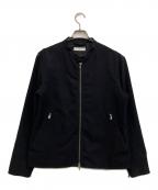 BEAUTY&YOUTHビューティーアンドユース）の古着「ウーステッドシングルライダースジャケット」｜ネイビー