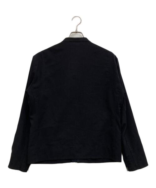 BEAUTY&YOUTH（ビューティーアンドユース）BEAUTY&YOUTH (ビューティーアンドユース) ウーステッドシングルライダースジャケット ネイビー サイズ:Mの古着・服飾アイテム