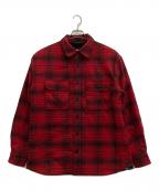 Calvin Klein Jeansカルバンクラインジーンズ）の古着「内ボアシャツジャケット」｜レッド