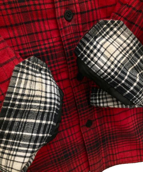 Calvin Klein Jeans（カルバンクラインジーンズ）Calvin Klein Jeans (カルバンクラインジーンズ) 内ボアシャツジャケット レッド サイズ:Sの古着・服飾アイテム