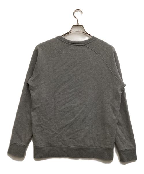 maison kitsune（メゾンキツネ）MAISON KITSUNE (メゾンキツネ) フォックスパッチスウェット グレー サイズ:Mの古着・服飾アイテム
