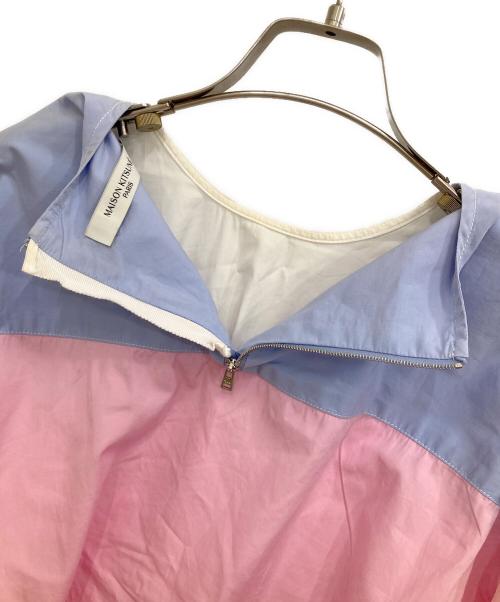 maison kitsune（メゾンキツネ）MAISON KITSUNE (メゾンキツネ) ワイドブラウス ホワイト サイズ:Sの古着・服飾アイテム