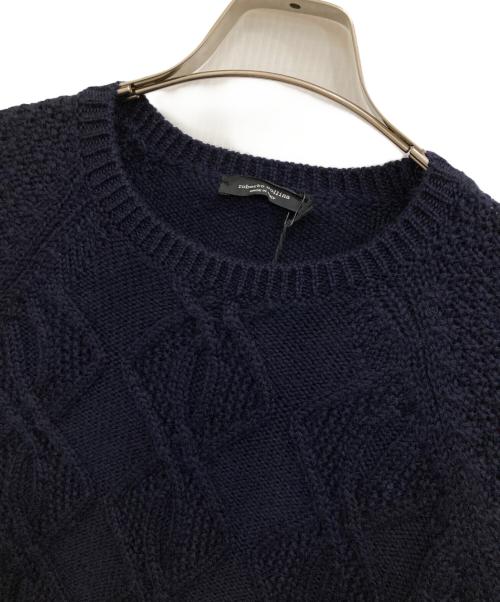 ROBERTO COLLINA（ロベルトコリーナ）ROBERTO COLLINA (ロベルトコリーナ) ケーブルニット ネイビー サイズ:Lの古着・服飾アイテム