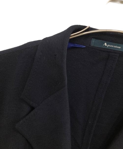 Aquascutum（アクアスキュータム）Aquascutum (アクアスキュータム) ウールナイロンテーラードジャケット ネイビー サイズ:-の古着・服飾アイテム