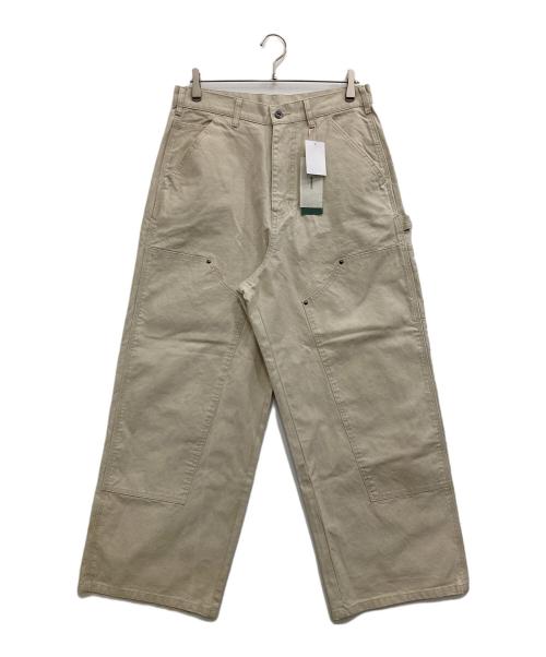 WHIMSIC（ウィムジック）WHIMSIC (ウィムジック) ダブルニーペインターパンツ ベージュ サイズ:2 未使用品の古着・服飾アイテム