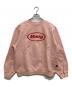 mmlg（エムエムエルジー）の古着「ロゴスウェット」｜ピンク