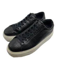 ECCO（エコー）の古着「型押しスニーカー」｜ブラック
