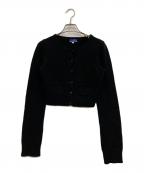 BURBERRY BLUE LABELバーバリーロンドンブルーレーベル）の古着「ショートカーディガン」｜ブラック