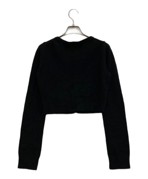 BURBERRY BLUE LABEL（バーバリー ブルー レーベル）BURBERRY BLUE LABEL (バーバリーロンドンブルーレーベル) ショートカーディガン ブラック サイズ:38の古着・服飾アイテム