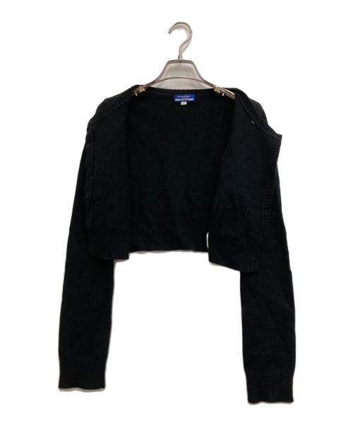 BURBERRY BLUE LABEL（バーバリー ブルー レーベル）BURBERRY BLUE LABEL (バーバリーロンドンブルーレーベル) ショートカーディガン ブラック サイズ:38の古着・服飾アイテム