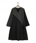 PS Paul SmithＰＳポールスミス）の古着「ドット柄ワンピース」｜ブラック