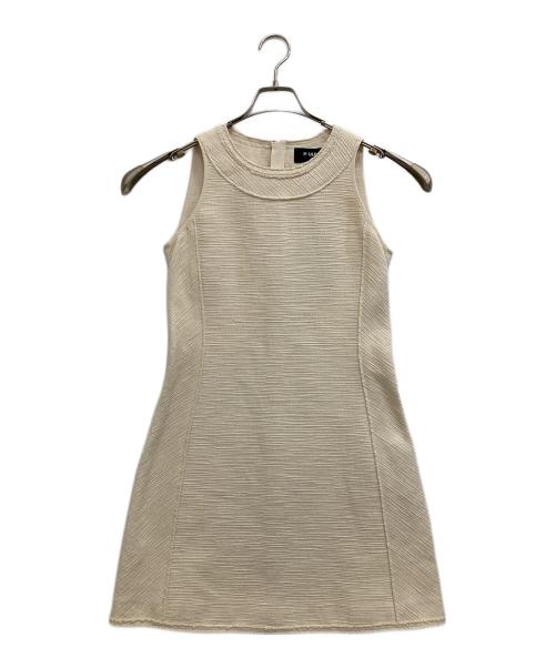 PAULE KA（ポールカ）PAULE KA (ポールカ) ツイードノースリーブワンピース アイボリー サイズ:S 未使用品の古着・服飾アイテム