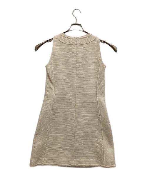 PAULE KA（ポールカ）PAULE KA (ポールカ) ツイードノースリーブワンピース アイボリー サイズ:S 未使用品の古着・服飾アイテム