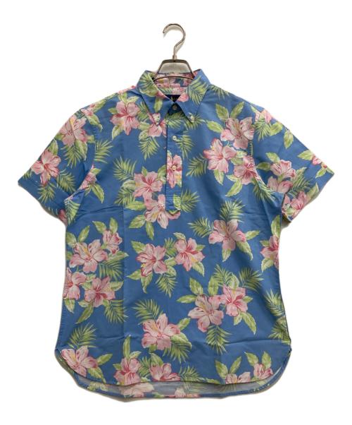 RALPH LAUREN（ラルフローレン）RALPH LAUREN (ラルフローレン) プルオーバーアロハシャツ ブルー サイズ:Mの古着・服飾アイテム