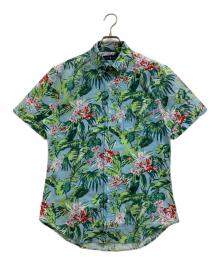 RALPH LAUREN（ラルフローレン）の古着「アロハプリントオックスフォードシャツ」｜スカイブルー