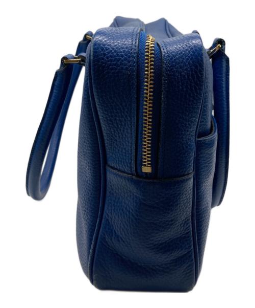 A.D.M.J.（エーディーエムジェイ）A.D.M.J. (エーディーエムジェイ) ミニボストンバッグ ブルーの古着・服飾アイテム