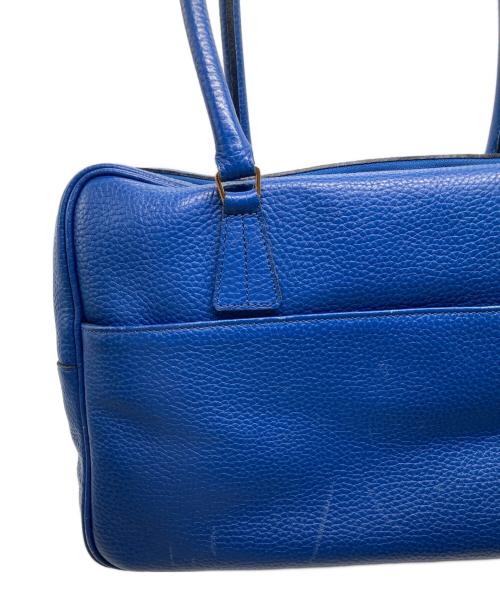 A.D.M.J.（エーディーエムジェイ）A.D.M.J. (エーディーエムジェイ) ミニボストンバッグ ブルーの古着・服飾アイテム