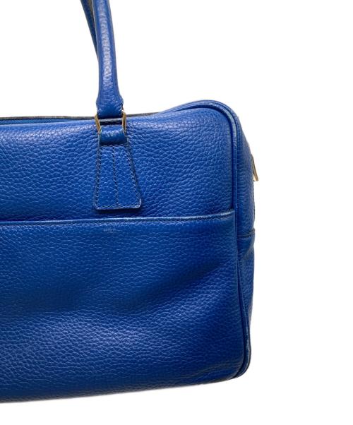 A.D.M.J.（エーディーエムジェイ）A.D.M.J. (エーディーエムジェイ) ミニボストンバッグ ブルーの古着・服飾アイテム