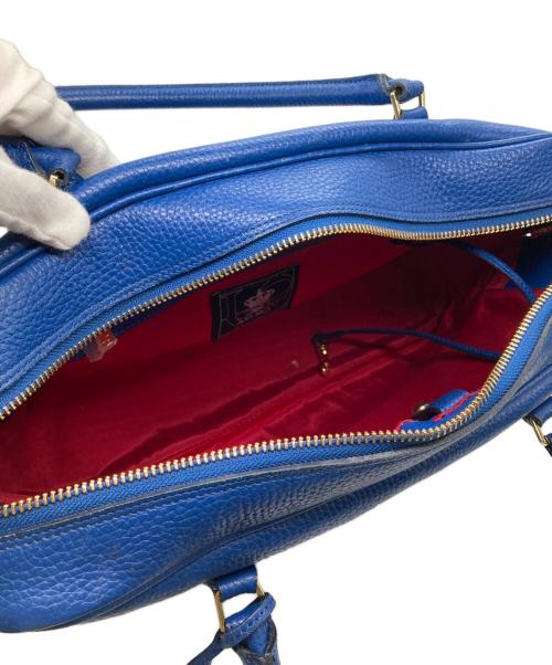 A.D.M.J.（エーディーエムジェイ）A.D.M.J. (エーディーエムジェイ) ミニボストンバッグ ブルーの古着・服飾アイテム